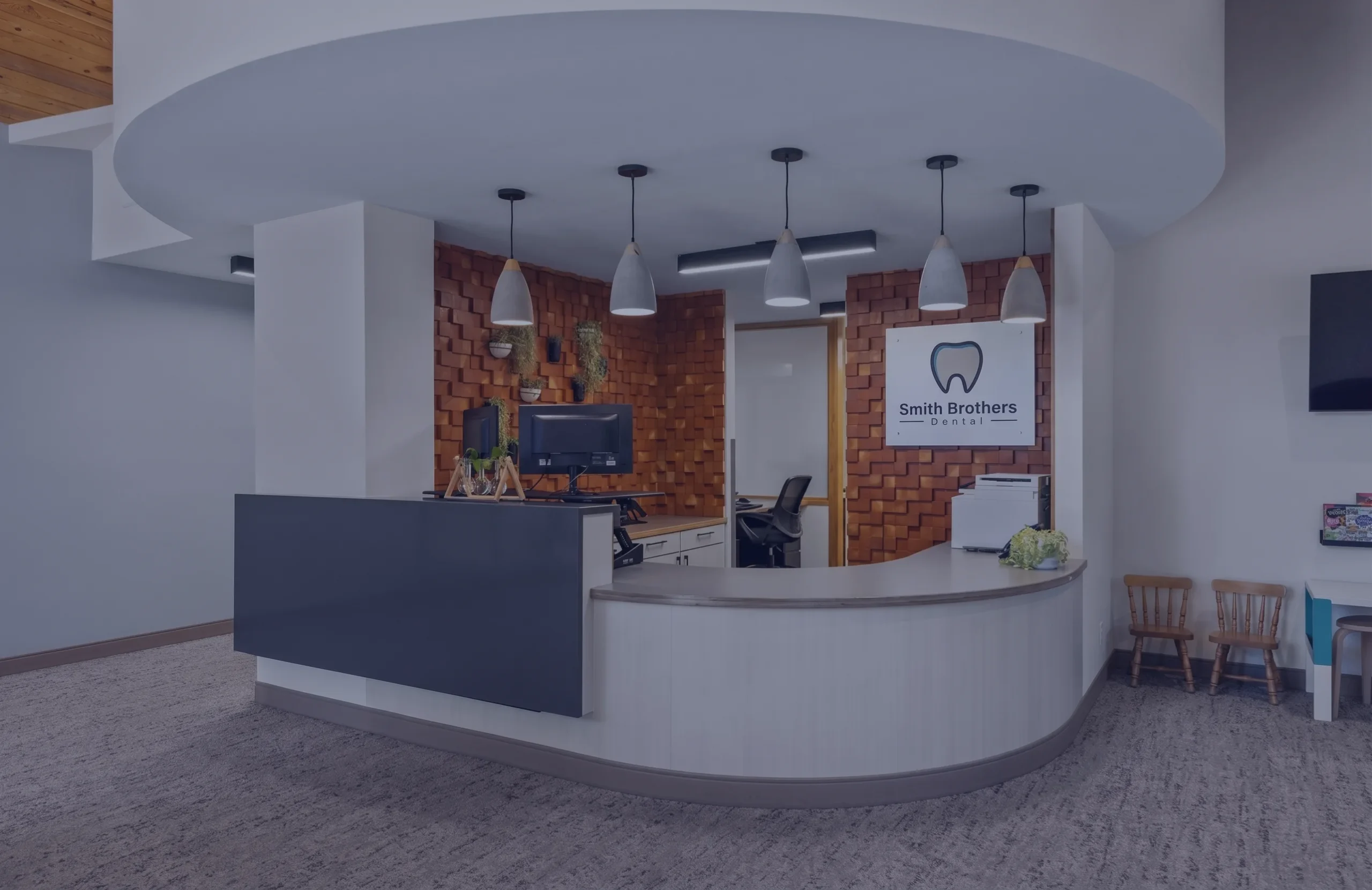 Reception desk at Smith Brothers Dental in Klamath Falls, Oregon