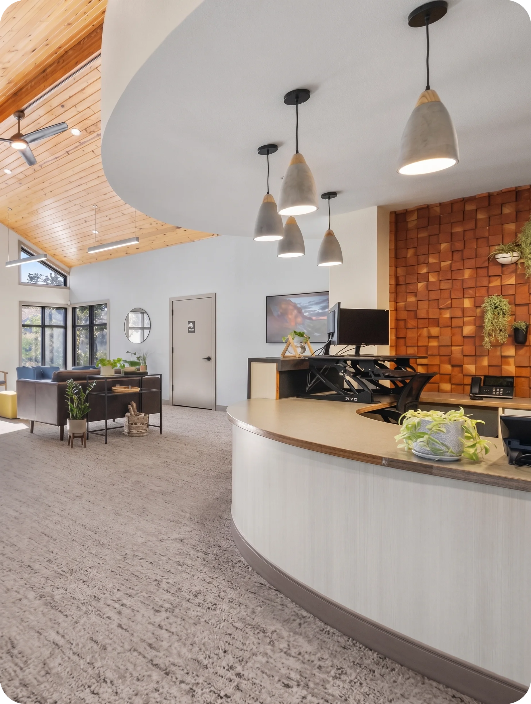The reception area and waiting room at Smith Brothers Dental